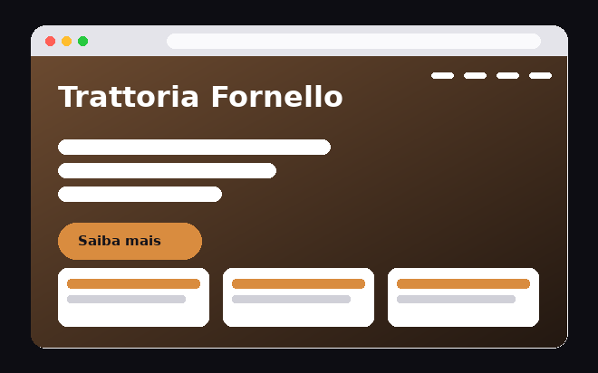 Exemplo de site para restaurante